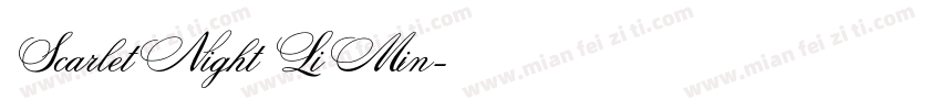 ScarletNight LiMin字体转换